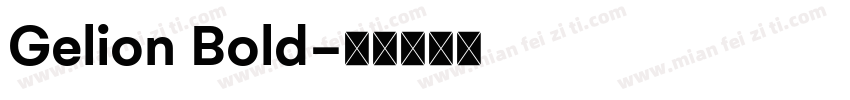 Gelion Bold字体转换